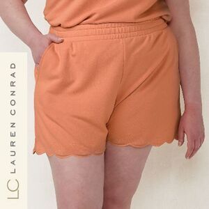 LC Lauren Conrad Scallop-Hem High-Waisted Shorts